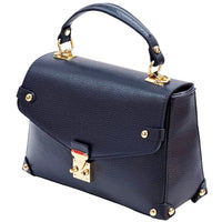 Adriana Italian Leather Structured Handbag - Leather Italiano