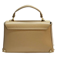Adriana Italian Leather Structured Handbag - Leather Italiano