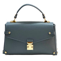 Adriana Italian Leather Structured Handbag - Leather Italiano