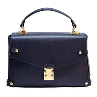 Adriana Italian Leather Structured Handbag - Leather Italiano