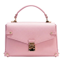 Adriana Italian Leather Structured Handbag - Leather Italiano