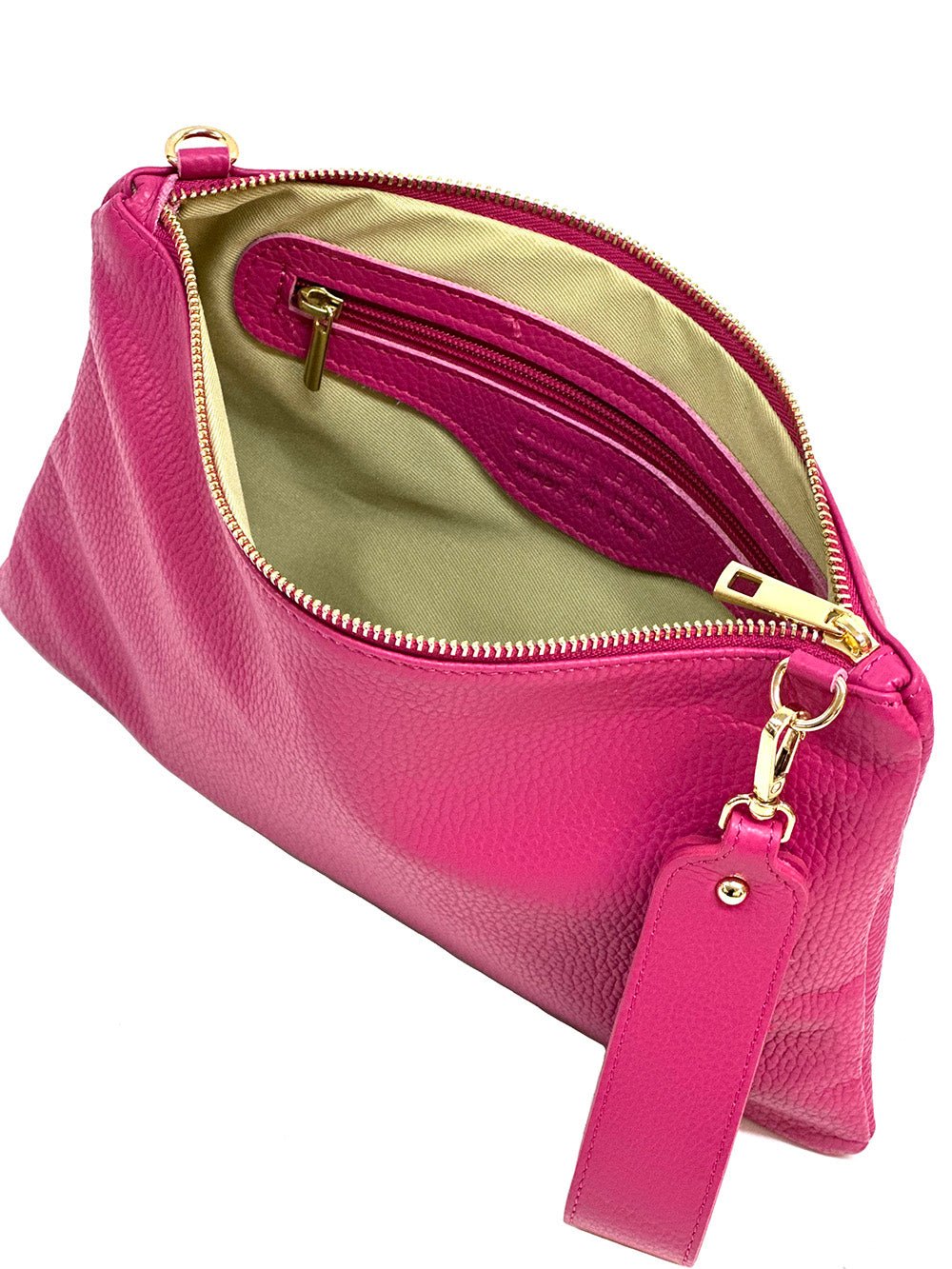 Alba Italian Leather Pochette - Leather Italiano
