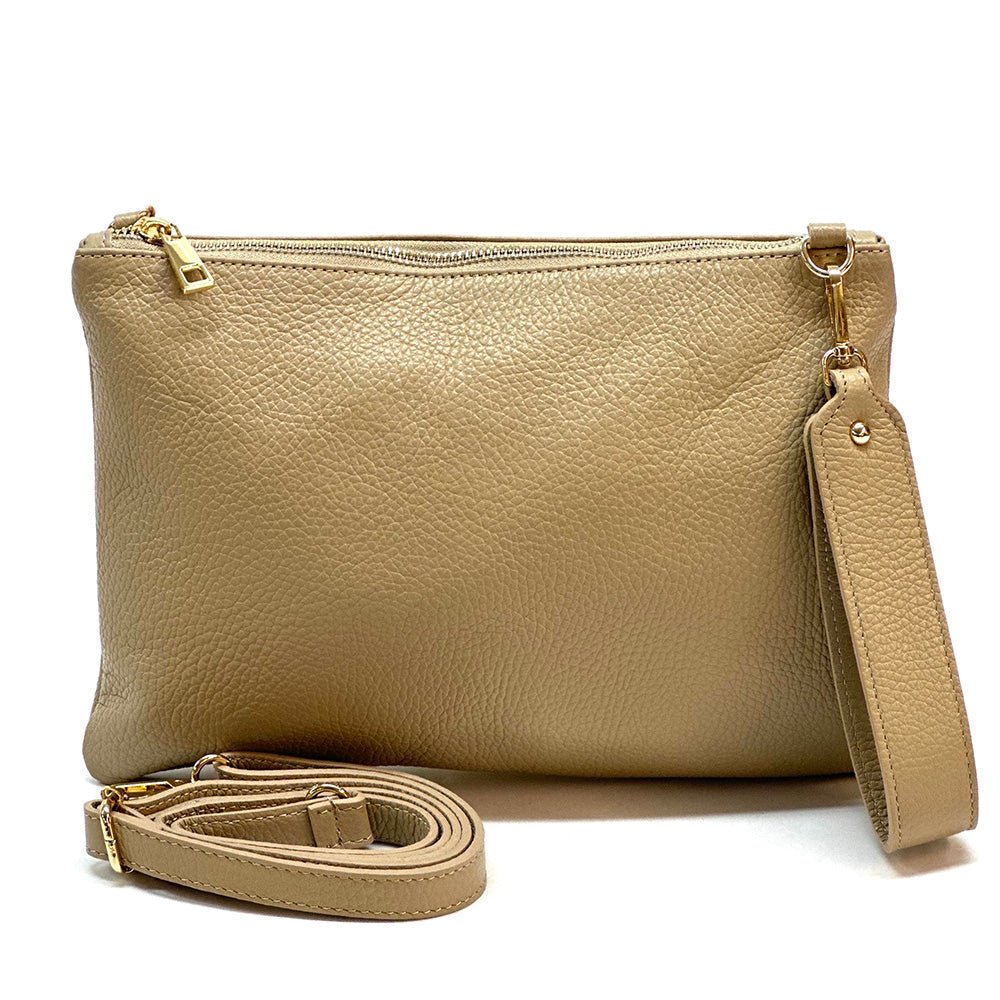 Alba Italian Leather Pochette - Leather Italiano