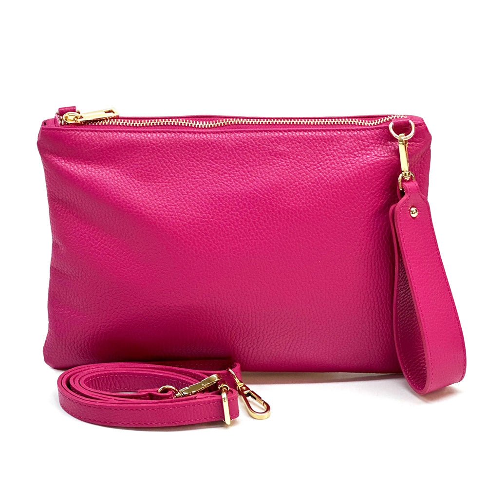 Alba Italian Leather Pochette - Leather Italiano