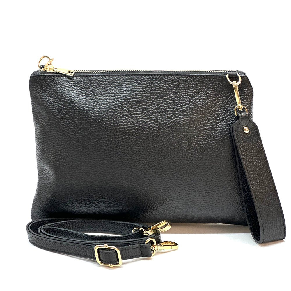 Alba Italian Leather Pochette - Leather Italiano