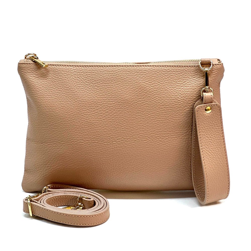 Alba Italian Leather Pochette - Leather Italiano