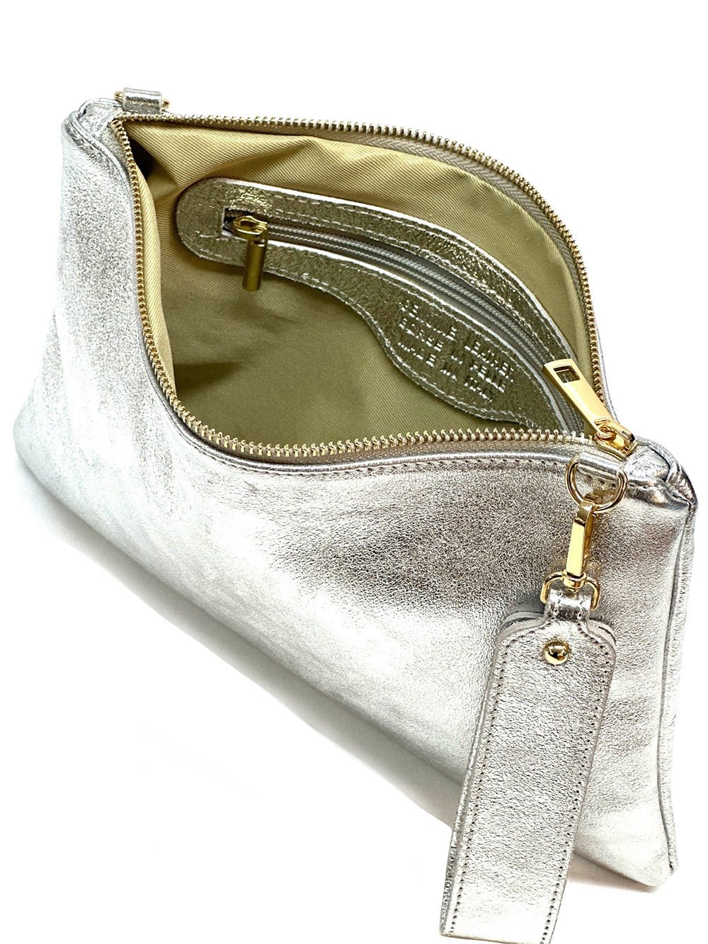 Alba Italian Leather Pochette - Leather Italiano