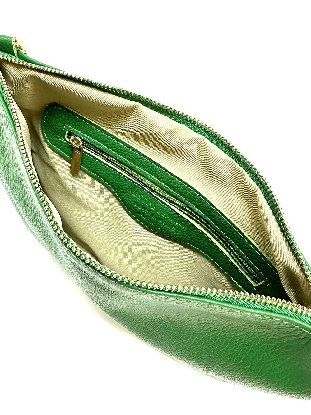 Alba Italian Leather Pochette - Leather Italiano