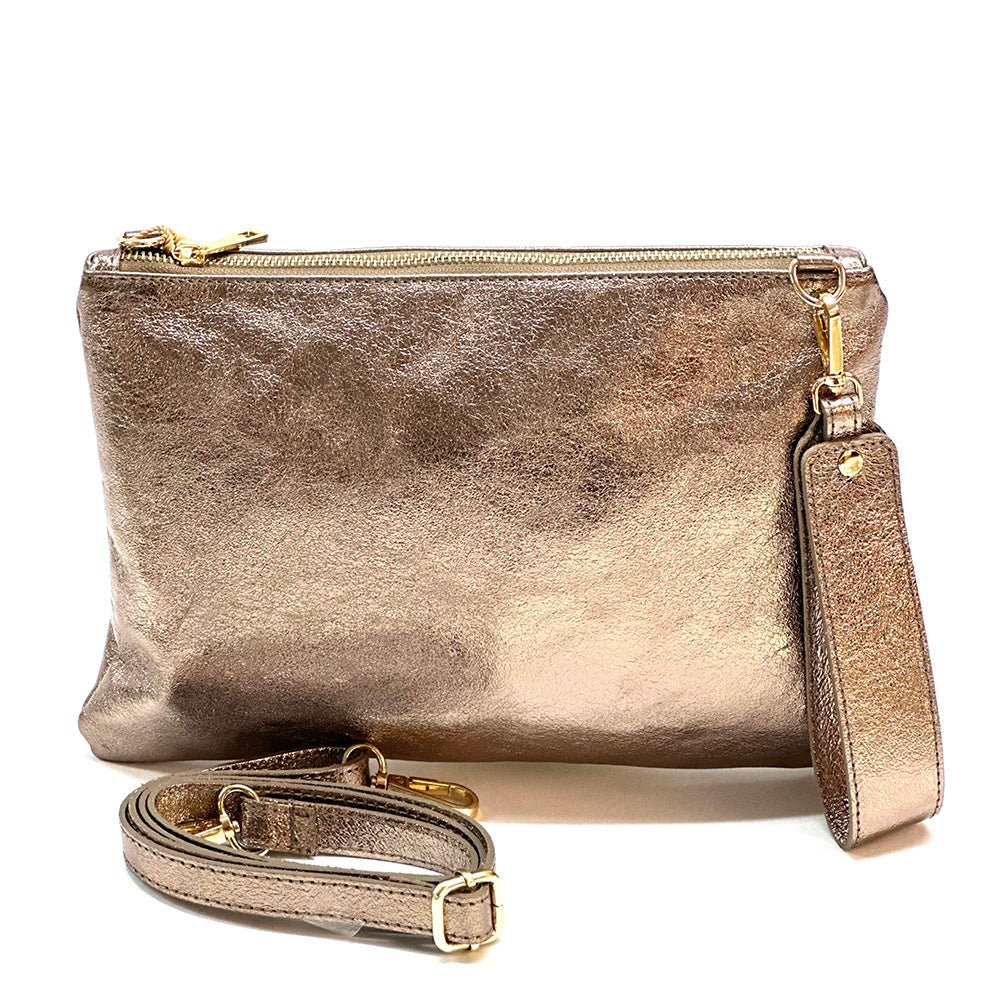 Alba Italian Leather Pochette - Leather Italiano