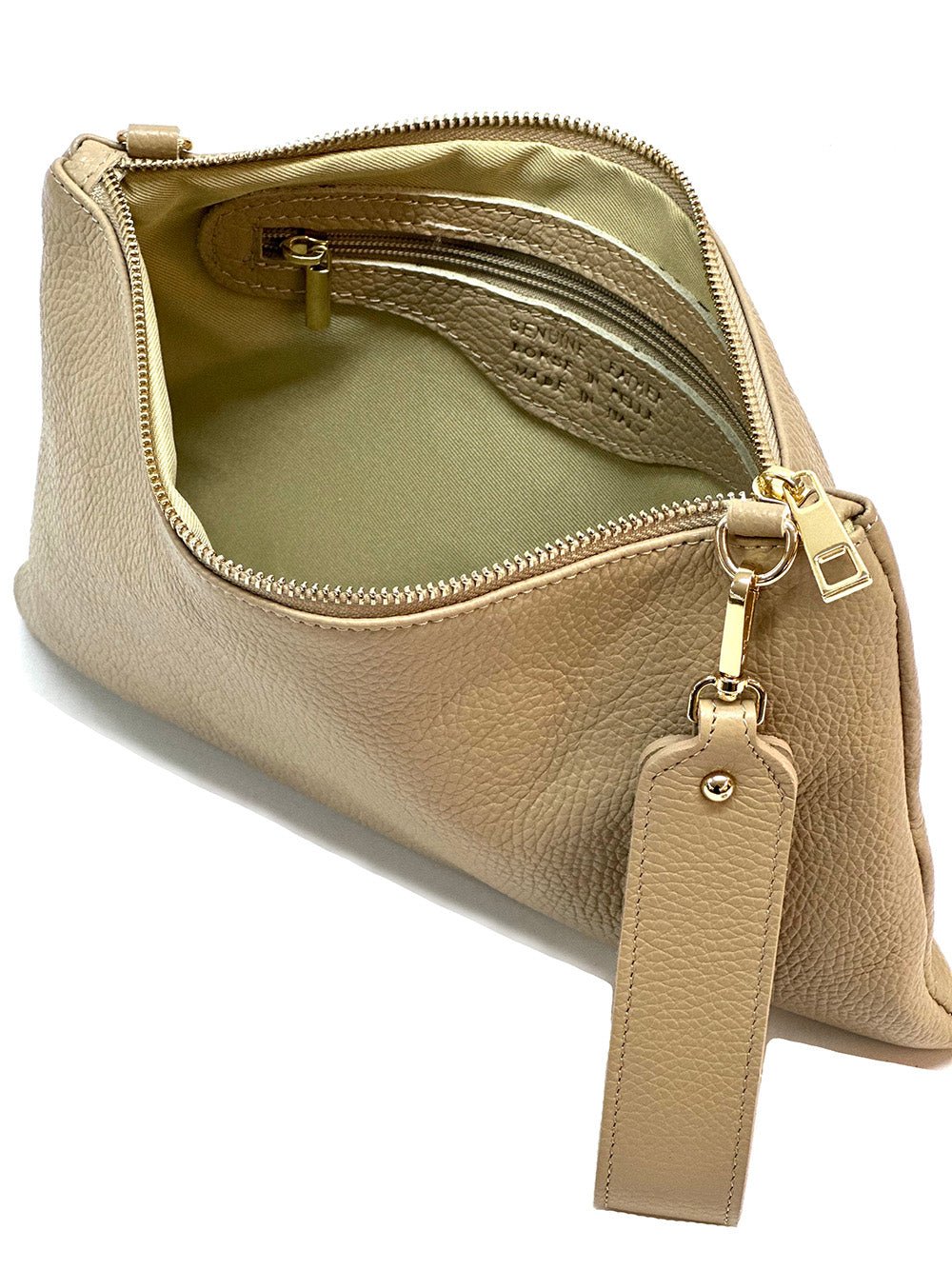 Alba Italian Leather Pochette - Leather Italiano