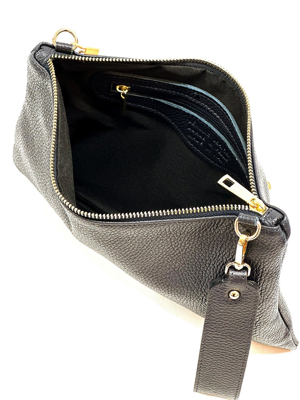 Alba Italian Leather Pochette - Leather Italiano