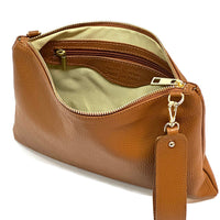 Alba Italian Leather Pochette - Leather Italiano