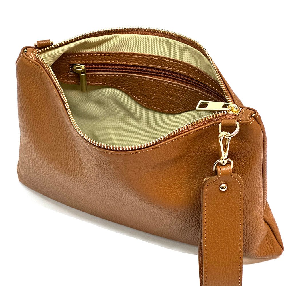 Alba Italian Leather Pochette - Leather Italiano