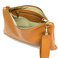 Alba Italian Leather Pochette - Leather Italiano