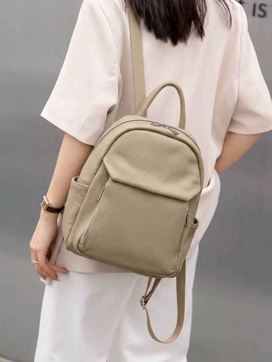 Alessia Italian Leather Backpack - Leather Italiano