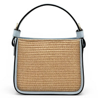 Alice Raffia & Leather Top Handle Bag - Leather Italiano