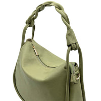 Alina Italian Leather Hobo Bag - Leather Italiano