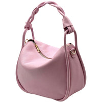 Alina Italian Leather Hobo Bag - Leather Italiano