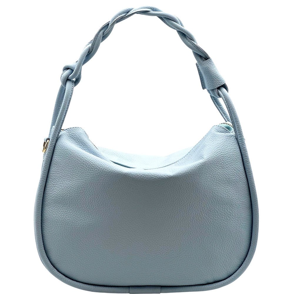 Alina Italian Leather Hobo Bag - Leather Italiano