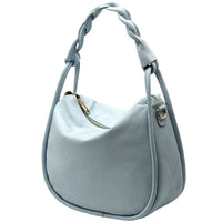 Alina Italian Leather Hobo Bag - Leather Italiano