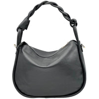Alina Italian Leather Hobo Bag - Leather Italiano