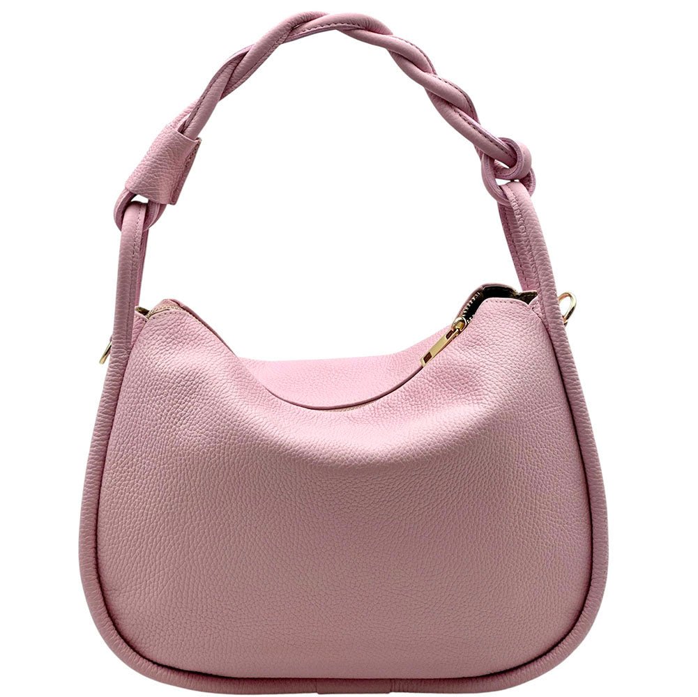 Alina Italian Leather Hobo Bag - Leather Italiano