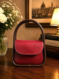 Althea Mini Italian Leather Top Handle Bag - Leather Italiano
