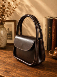 Althea Mini Italian Leather Top Handle Bag - Leather Italiano