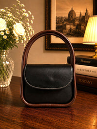 Althea Mini Italian Leather Top Handle Bag - Leather Italiano