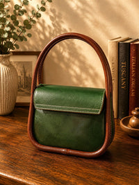 Althea Mini Italian Leather Top Handle Bag - Leather Italiano