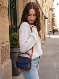 Althea Mini Italian Leather Top Handle Bag - Leather Italiano