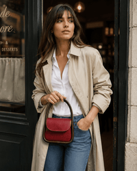 Althea Mini Italian Leather Top Handle Bag - Leather Italiano