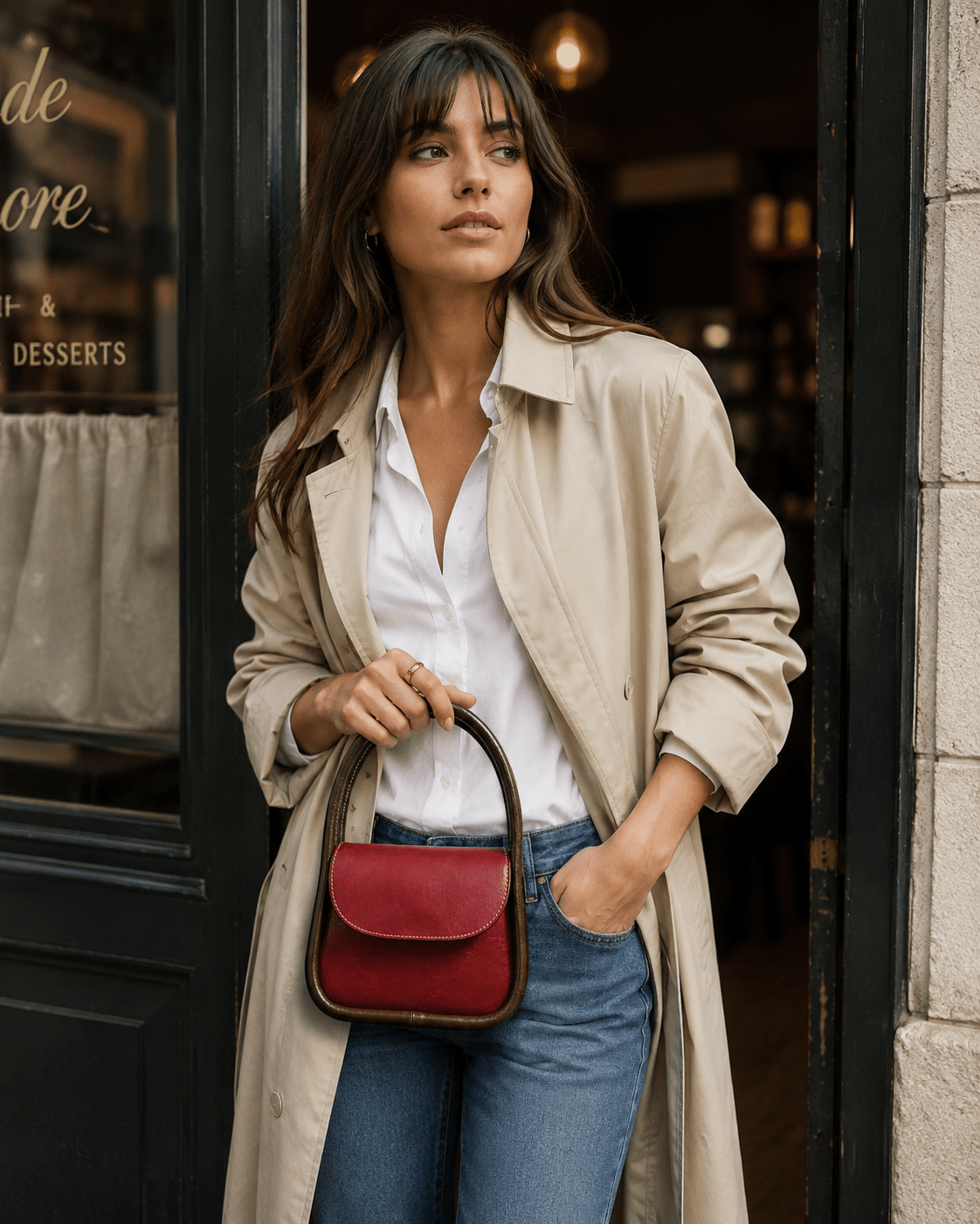 Althea Mini Italian Leather Top Handle Bag - Leather Italiano