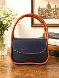 Althea Mini Italian Leather Top Handle Bag - Leather Italiano