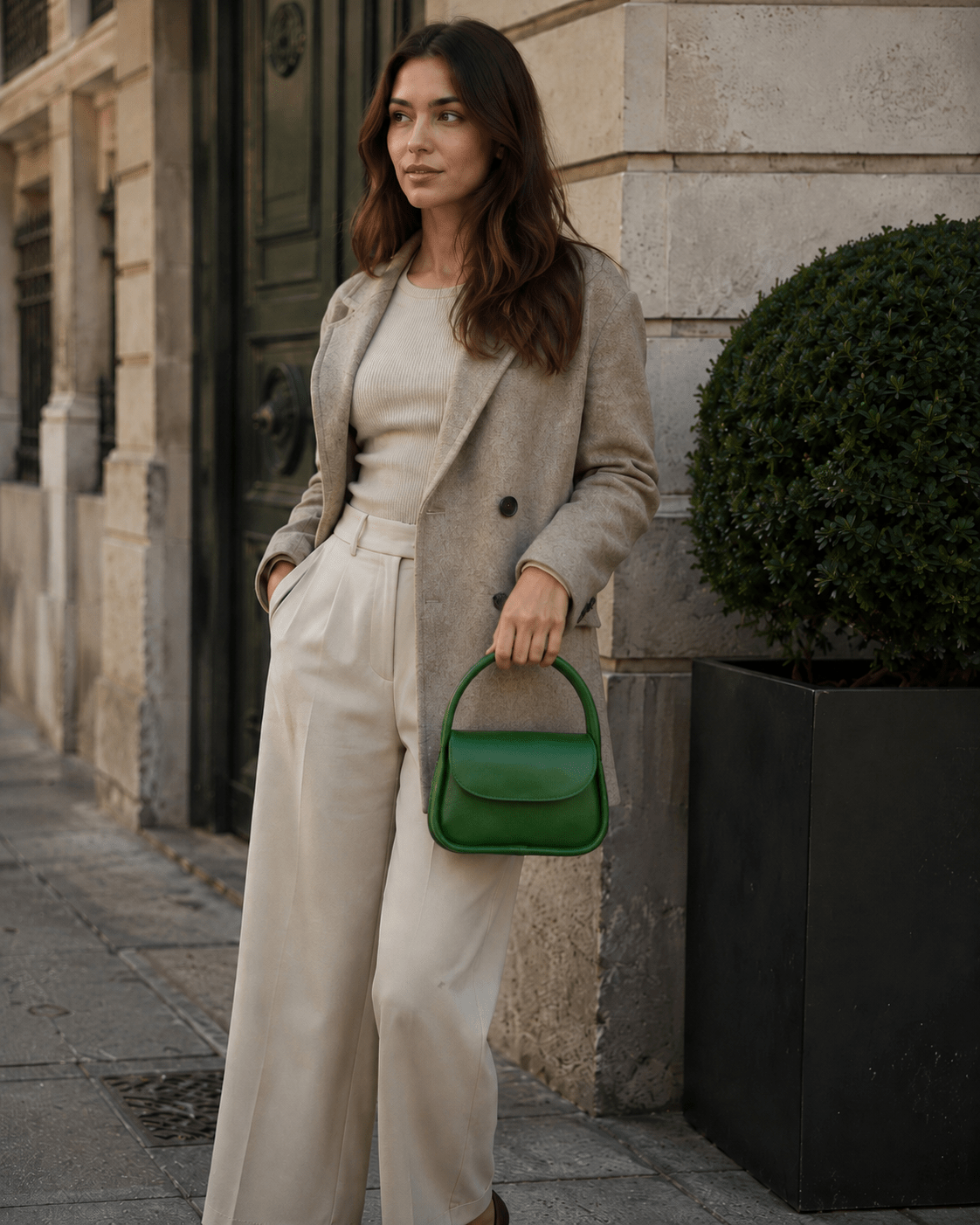Althea Mini Italian Leather Top Handle Bag - Leather Italiano