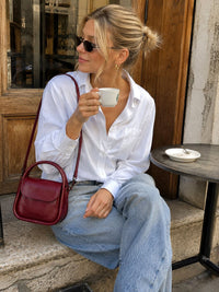 Althea Mini Italian Leather Top Handle Bag - Leather Italiano