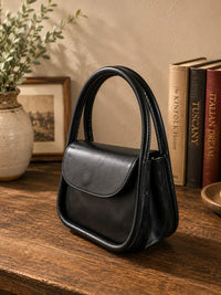 Althea Mini Italian Leather Top Handle Bag - Leather Italiano