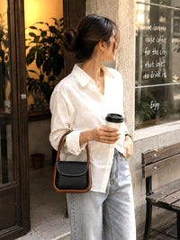 Althea Mini Italian Leather Top Handle Bag - Leather Italiano