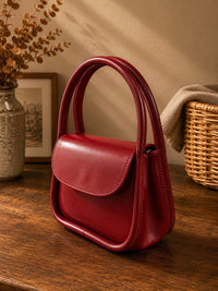 Althea Mini Italian Leather Top Handle Bag - Leather Italiano