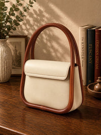 Althea Mini Italian Leather Top Handle Bag - Leather Italiano