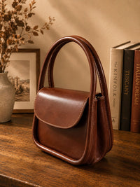 Althea Mini Italian Leather Top Handle Bag - Leather Italiano