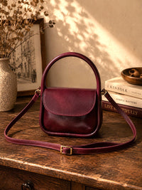 Althea Mini Italian Leather Top Handle Bag - Leather Italiano