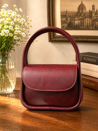 Althea Mini Italian Leather Top Handle Bag - Leather Italiano