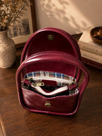 Althea Mini Italian Leather Top Handle Bag - Leather Italiano