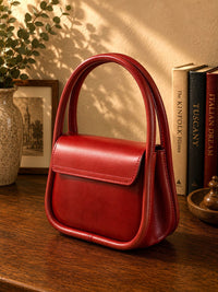 Althea Mini Italian Leather Top Handle Bag - Leather Italiano