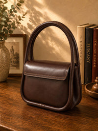 Althea Mini Italian Leather Top Handle Bag - Leather Italiano