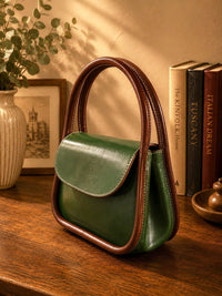 Althea Mini Italian Leather Top Handle Bag - Leather Italiano