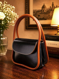 Althea Mini Italian Leather Top Handle Bag - Leather Italiano
