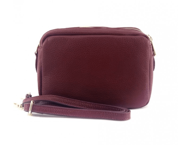 Amara GM green leather shoulder bag - Leather Italiano