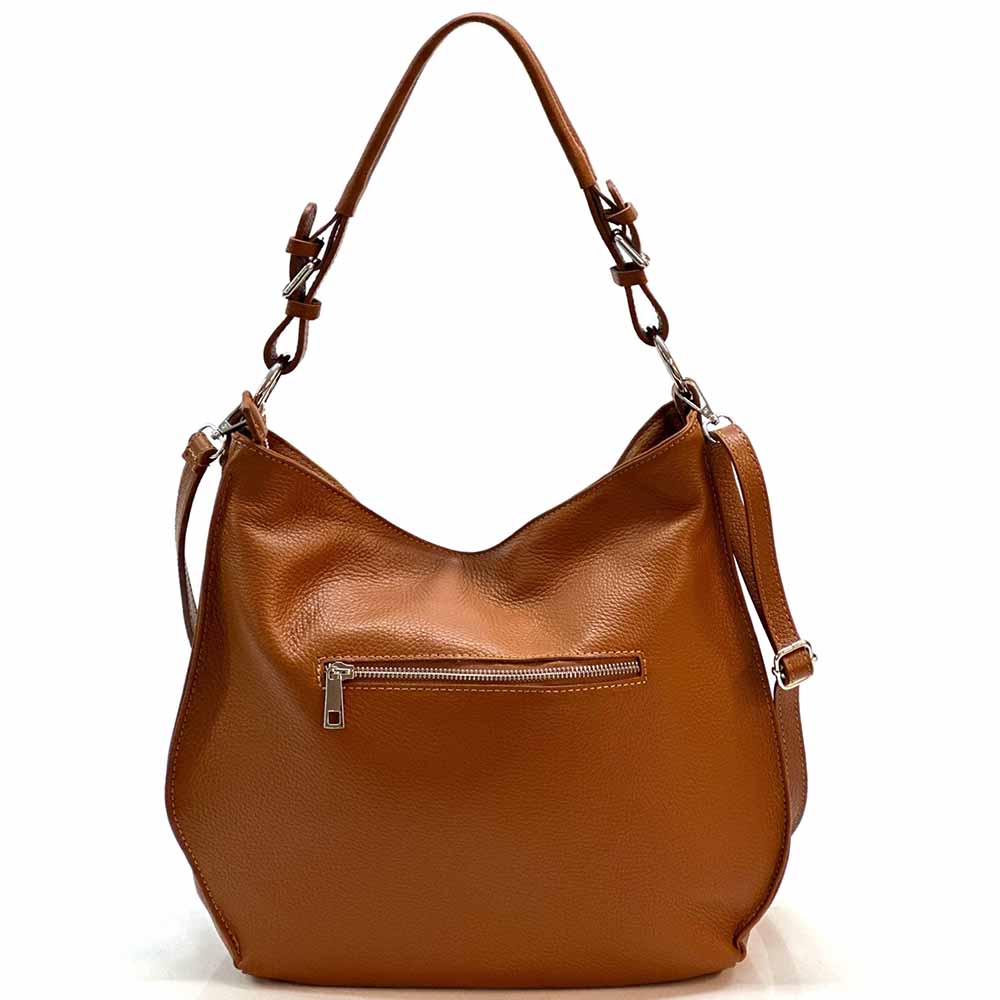 Amica Italian Leather Shoulder Bag – Elegant Everyday Bag for Women - Leather Italiano